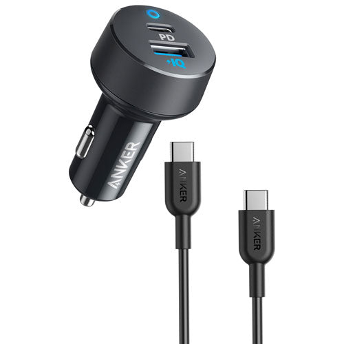 Anker PowerDrive 35W PD 2-Port USB-A/USB-C Car Charger with USB-C Cable
