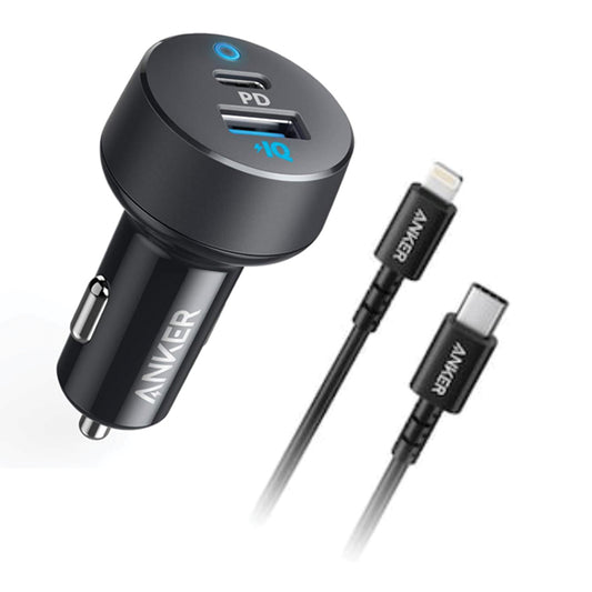 Anker ( car charger) Power drive classic PD2 for Apple products ,30W USB C with lightning connector